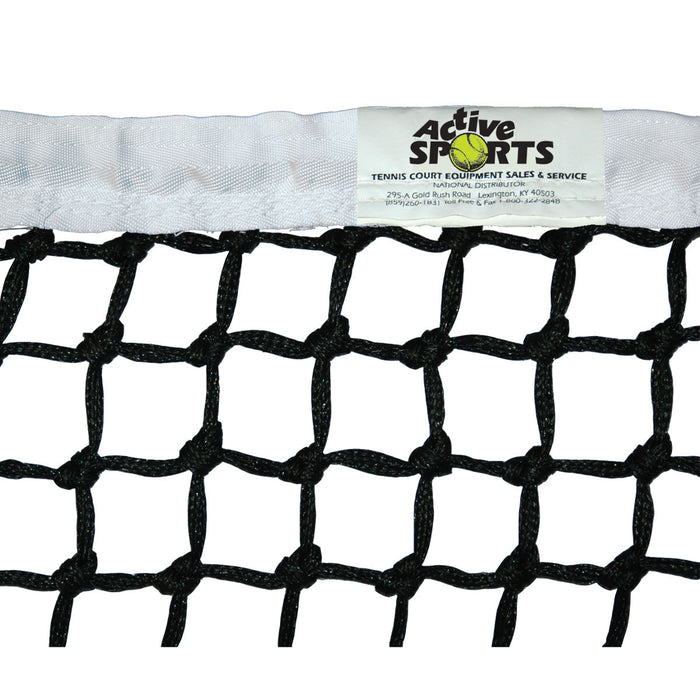 Active Sports Tournament Tennis Net with Polyester Duck Headband