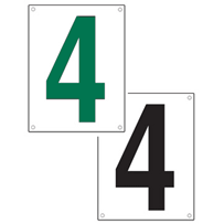 Tennis Court Number Signs