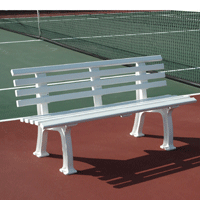 Courtsider Bench on Tennis Court