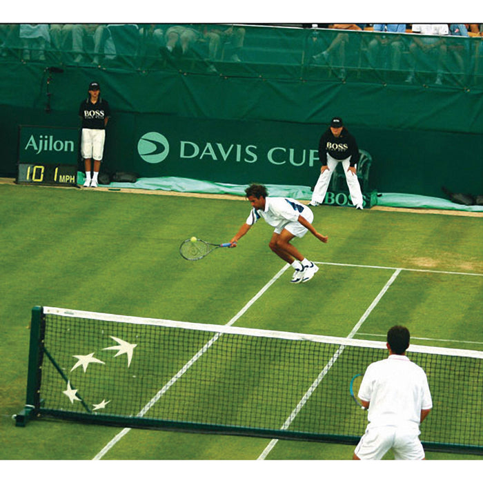 Edwards Deluxe Portable Net System in use at Davis Cup